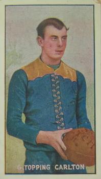 1905-06 Sniders & Abrahams Standard Cigarettes Series B - VFL #NNO George Topping Front